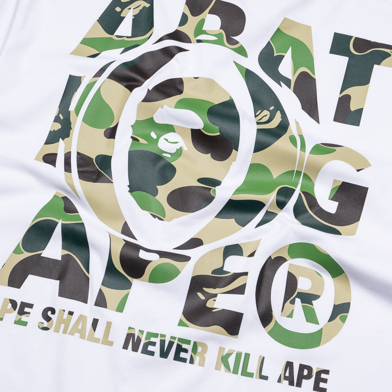 A Bathing Ape ABC Camo Head Tee - White