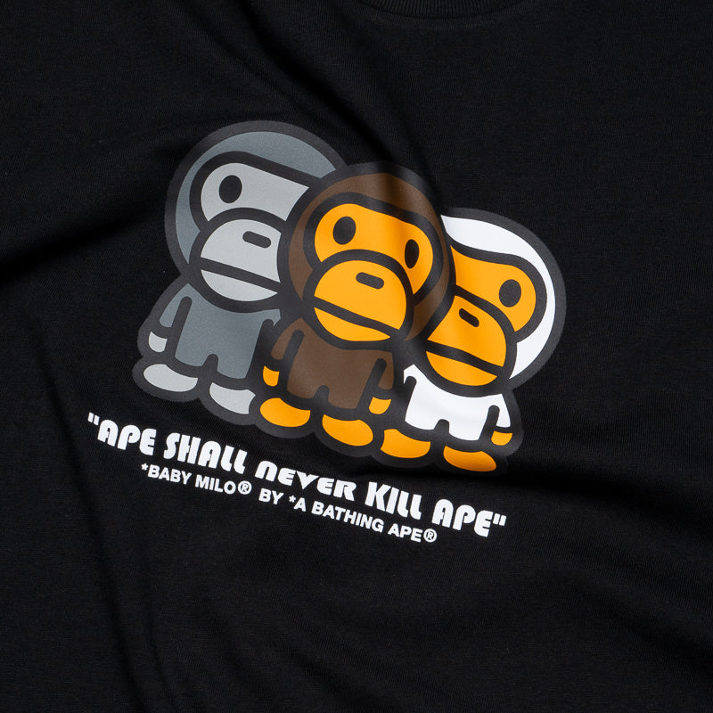 A Bathing Ape Baby Milo Tee - Black