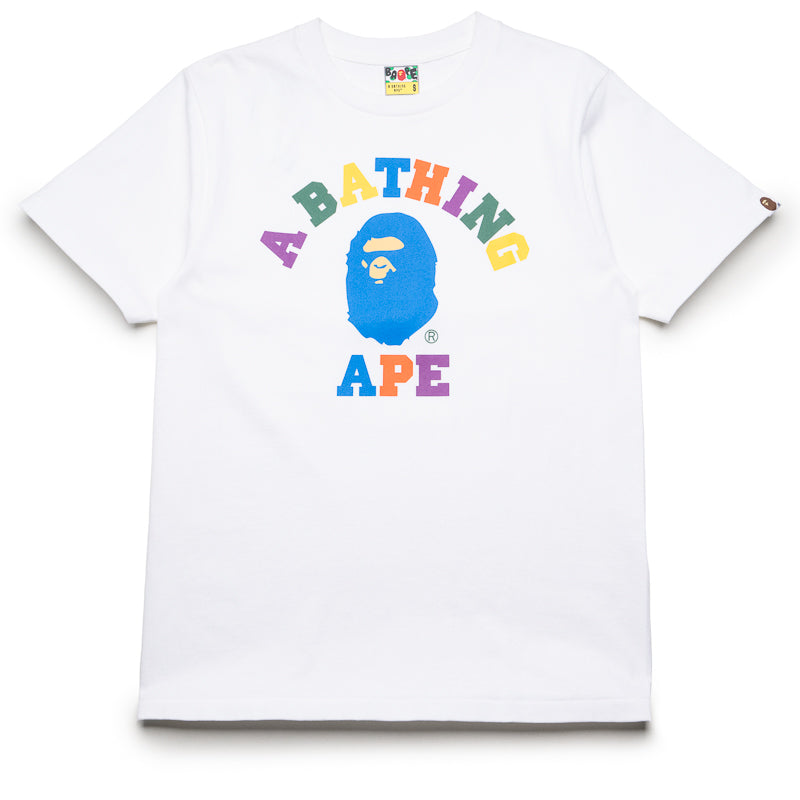 A Bathing Ape Colors College Tee - White