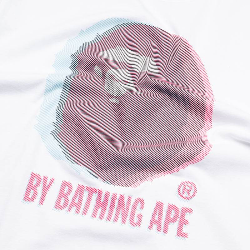 A Bathing Ape Glitch Art Tee - White