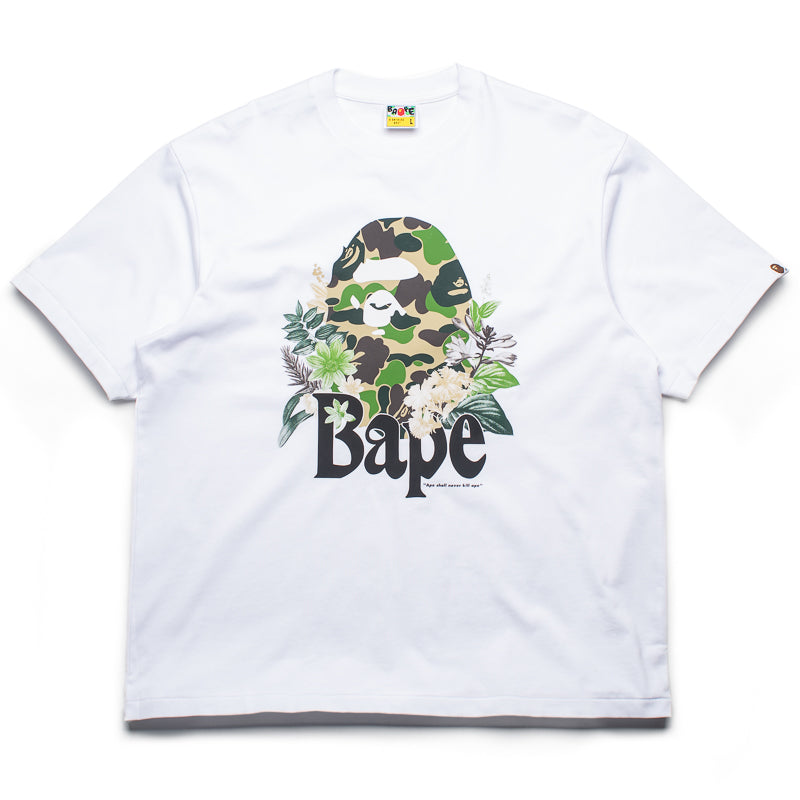 A Bathing Ape Flora Ape Head Tee - White