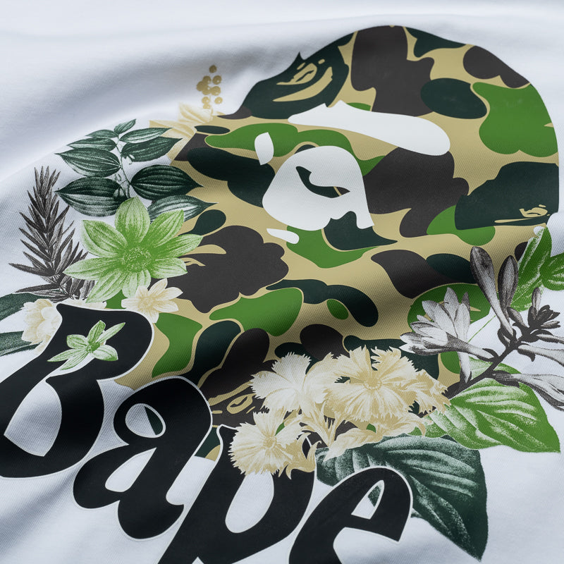 A Bathing Ape Flora Ape Head Tee - White