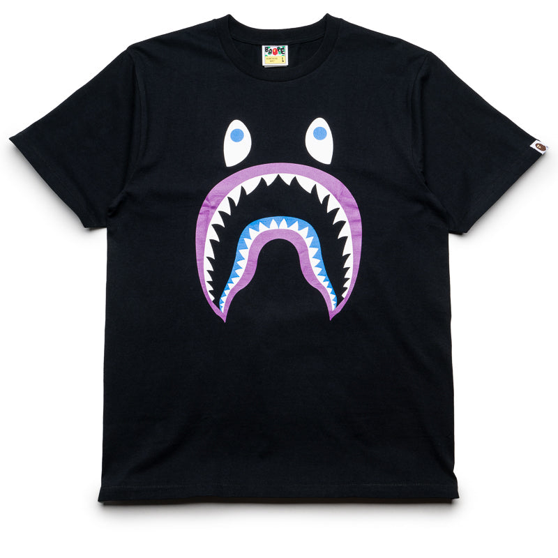 A Bathing Ape Colors Shark PONR Tee - Black